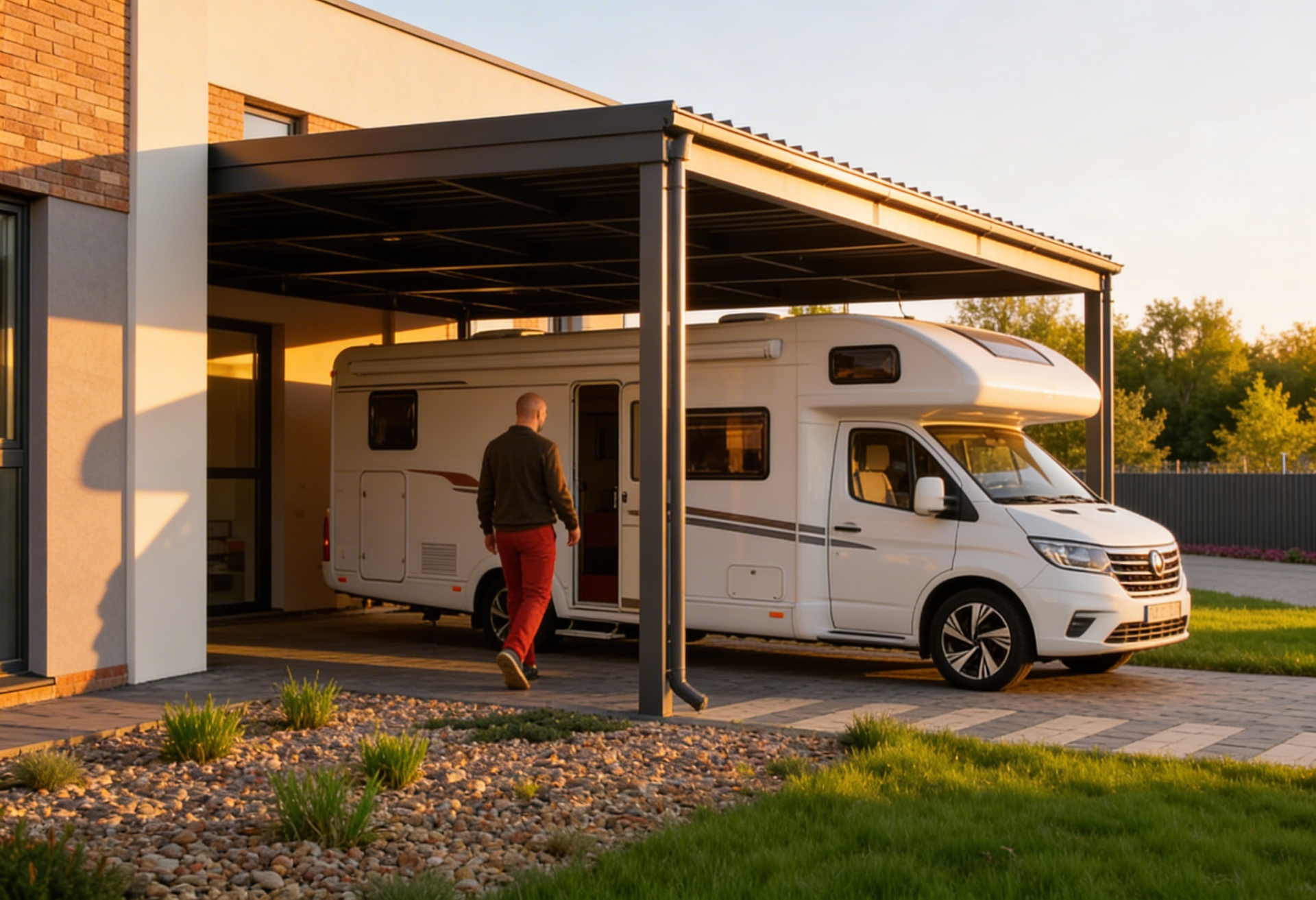 Bh solutions installe des carports pour les camping car